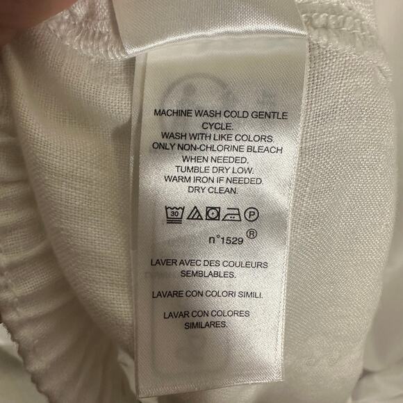 Lauren‎ Ralph Lauren White Linen Cargo Jogger Pants NWT Sz 12 Preppy Coastal - Picture 11 of 13